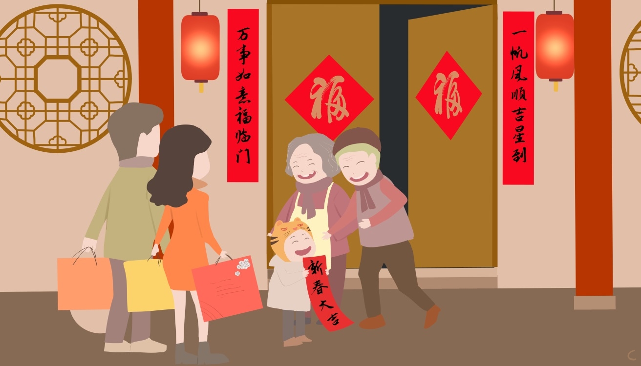 初中作文春节题材范文模板九篇