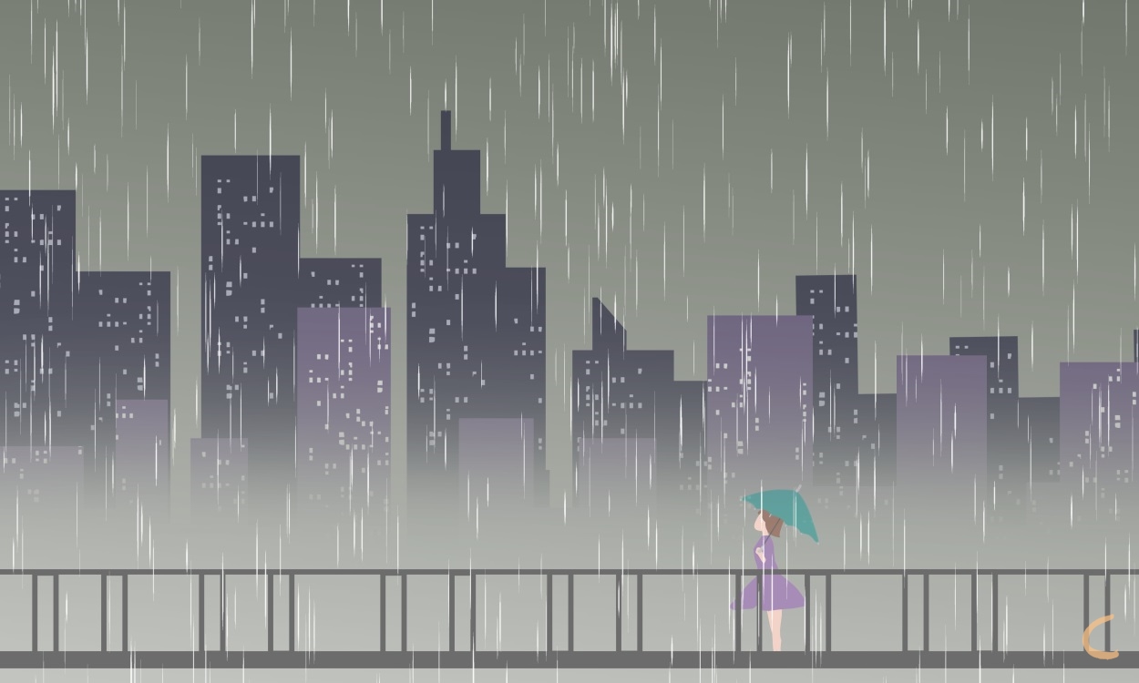 雨天治愈短句句子