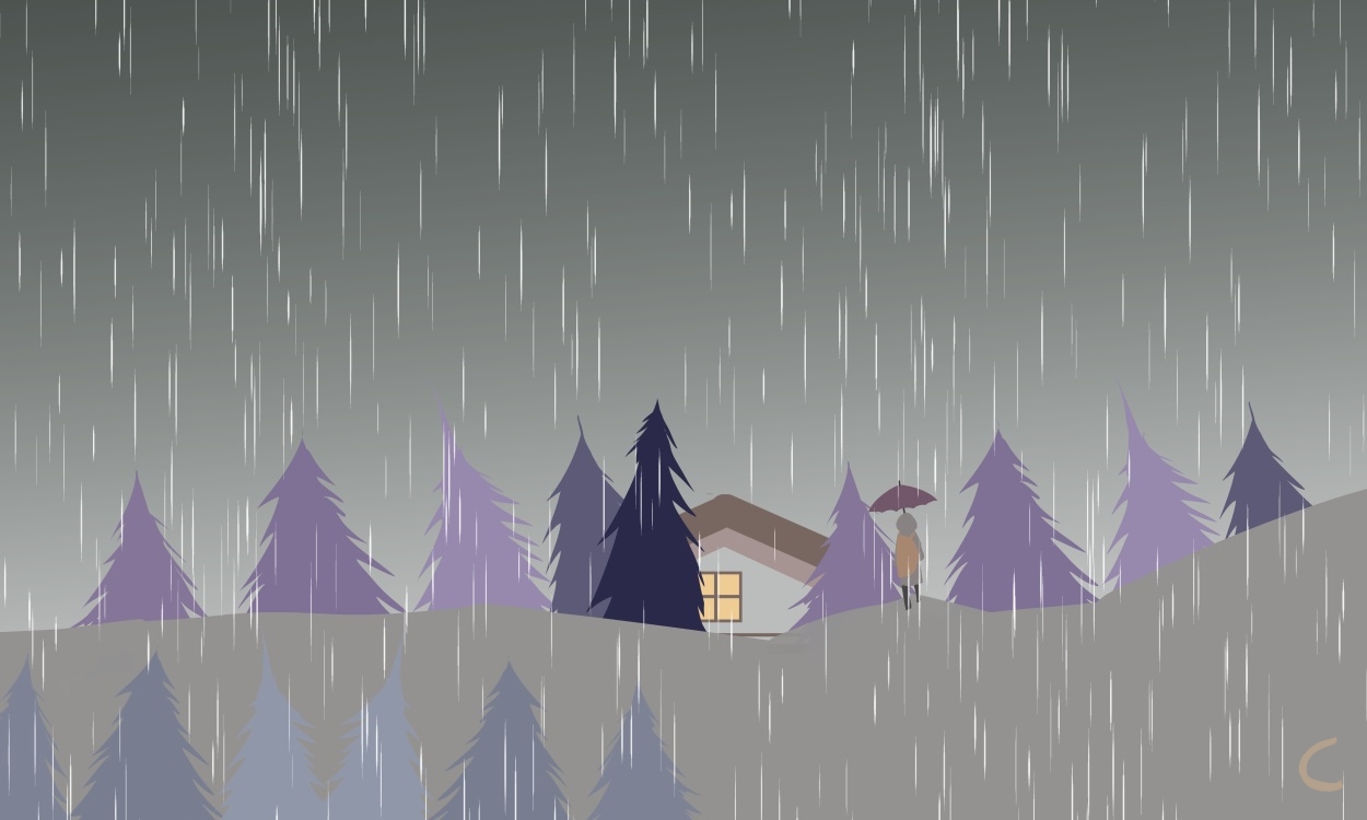 300字雨作文